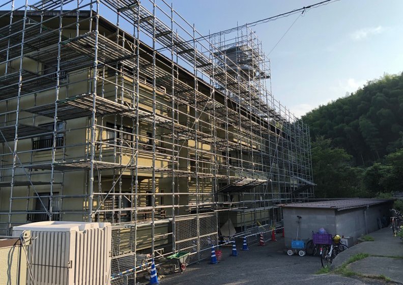 施工経過 | 江田島市営南住宅屋上防水及び外壁改修工事