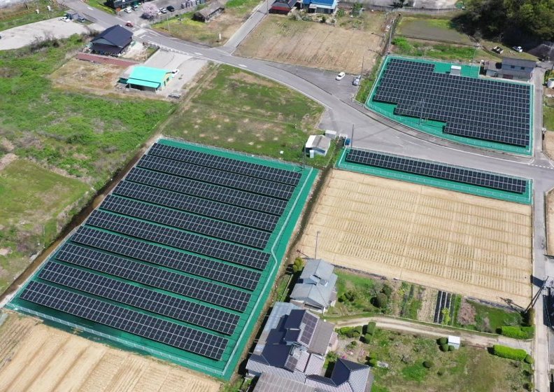 完工 | 竹原市吉名町太陽光発電所新設工事